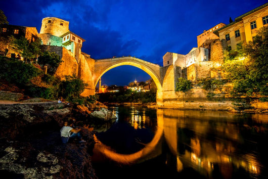 Mostar City Night Wall Decal