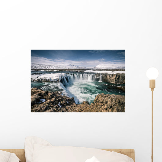 Godafoss Wasserfall Auf Island Wall Decal