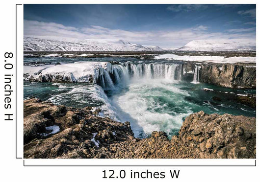 Godafoss Wasserfall Auf Island Wall Decal