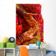 Indian Wedding Bride Getting Henna Tattoos on her Palms Wall Decal