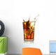 Ice Cube Splashing into Wall Decal