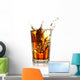 Ice Cube Splashing into Wall Decal