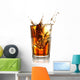 Ice Cube Splashing into Wall Decal