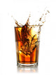 Ice Cube Splashing into Wall Decal
