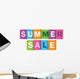 Summer Sale Multicolored Overlapping Wall Decal