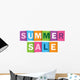 Summer Sale Multicolored Overlapping Wall Decal