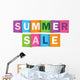 Summer Sale Multicolored Overlapping Wall Decal