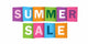 Summer Sale Multicolored Overlapping Wall Decal