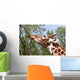 Giraffe Eating a Branch Wall Decal