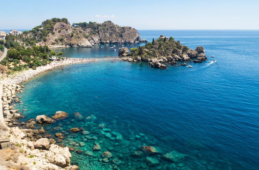 Panoramic Isola Bella Taormina Wall Decal