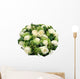 Bouquet White Roses Wall Decal
