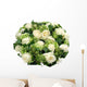 Bouquet White Roses Wall Decal