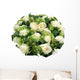 Bouquet White Roses Wall Decal