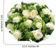 Bouquet White Roses Wall Decal