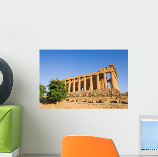 Greek Temple Sunset Wall Decal