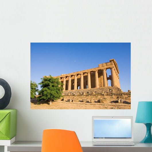 Greek Temple Sunset Wall Decal