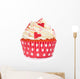 Red Cupcake with Vanilla Wall Decal