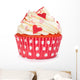 Red Cupcake with Vanilla Wall Decal