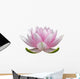Om Pink Lotus Flower Wall Decal