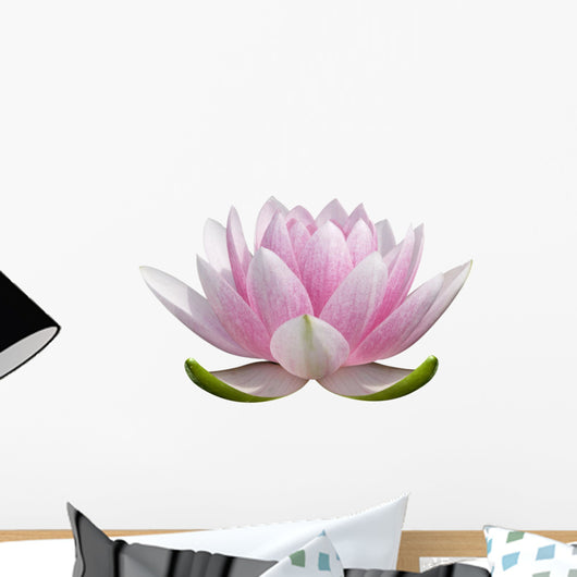 Om Pink Lotus Flower Wall Decal