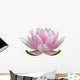 Om Pink Lotus Flower Wall Decal