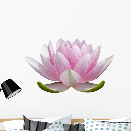 Om Pink Lotus Flower Wall Decal