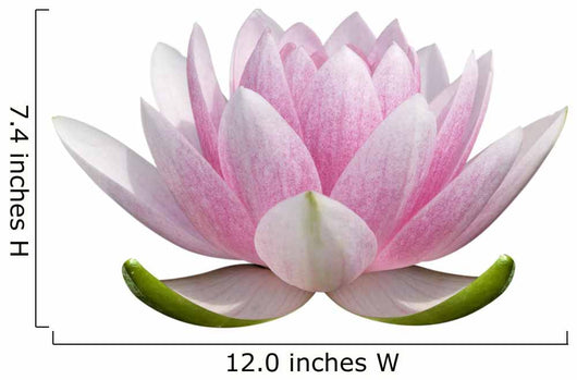 Om Pink Lotus Flower Wall Decal