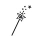 Magic Wand Icon Wall Decal