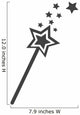 Magic Wand Icon Wall Decal