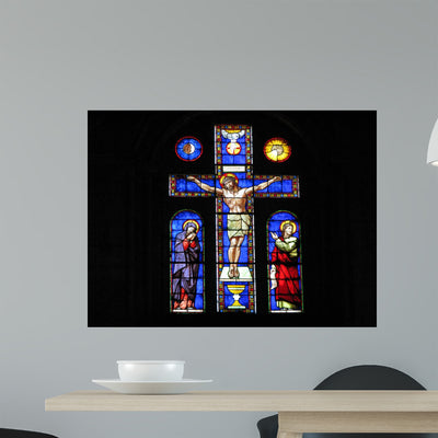 Dordogne Green P�rigord Wall Decal shown on a wall