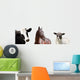 Peeking Farm Animals Wall Decal Sticker Set
