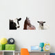 Peeking Farm Animals Wall Decal Sticker Set