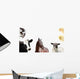 Various Peeking Farm Animals Wall Decal Sticker Set
