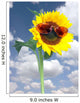 Sunflower with Pink Sunglasses Wall Decal