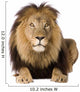 Alert Male Lion Wall Decal