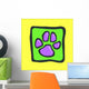 Purple Paw Wall Decal