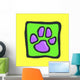 Purple Paw Wall Decal