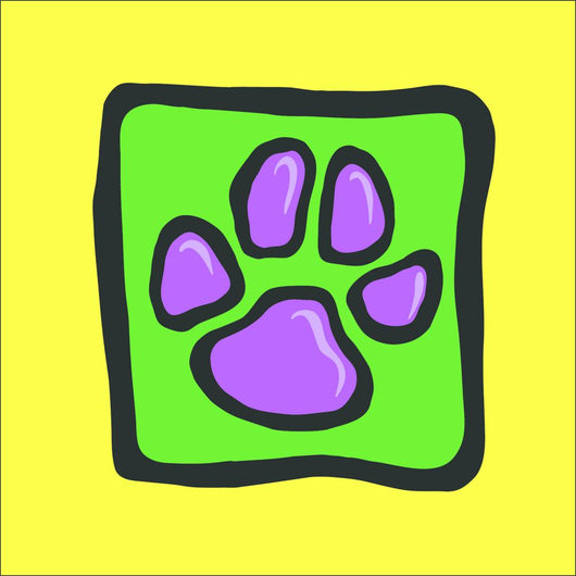 Purple Paw Wall Decal