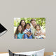 Laughing Family Sitting Outdoors Wall Decal
