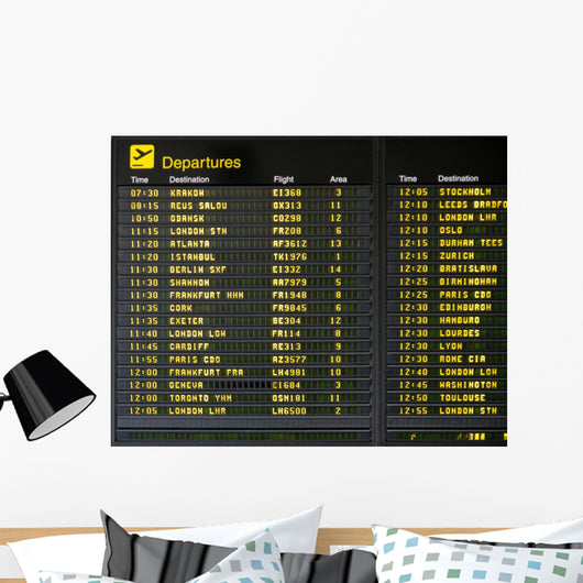 Airport Arrivals Wall Decal