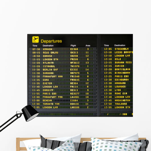 Airport Arrivals Wall Decal