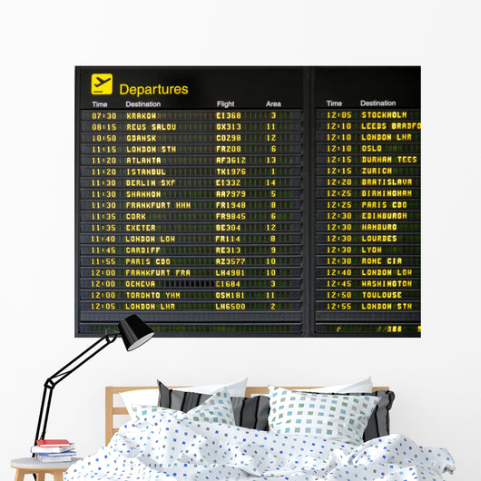 Airport Arrivals Wall Decal