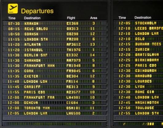 Airport Arrivals Wall Decal
