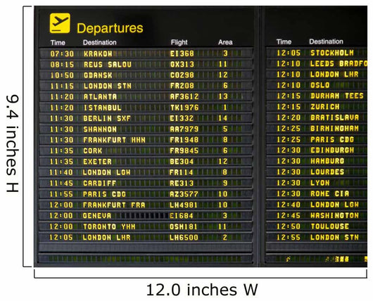 Airport Arrivals Wall Decal