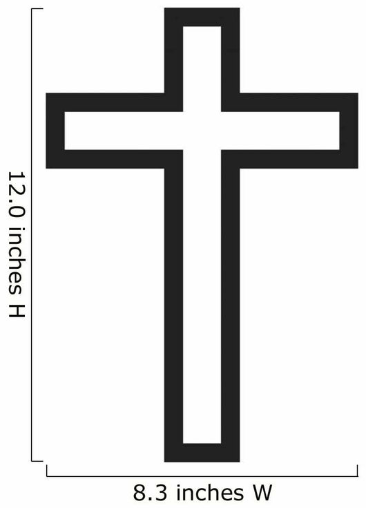 Christian Cross Wall Decal