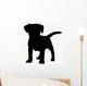 Dog Silhouette White Wall Decal
