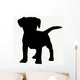 Dog Silhouette White Wall Decal