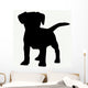 Dog Silhouette White Wall Decal