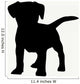 Dog Silhouette White Wall Decal