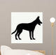 Dog Silhouette White Wall Decal